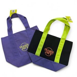 Trader Joe's Colorful Tote Bag Set